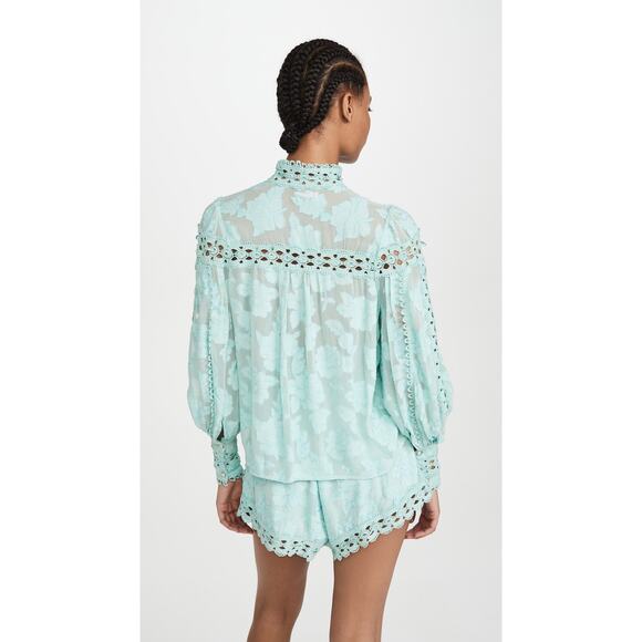 Rahi Poppy Ana Blouse - XS - Aqua - Picture 4 of 6